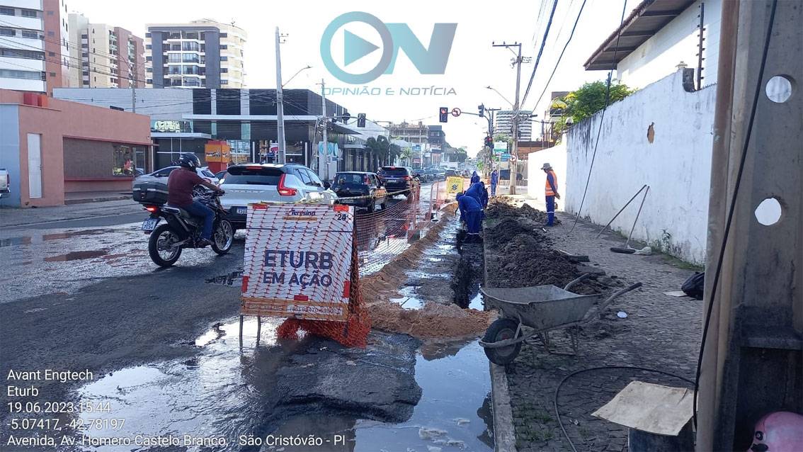 Obra de drenagem reduzirá alagamentos na Av. Homero Castelo Branco